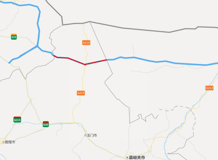 京新（xīn）高速公路地圖（tú）-甘肅段（duàn）