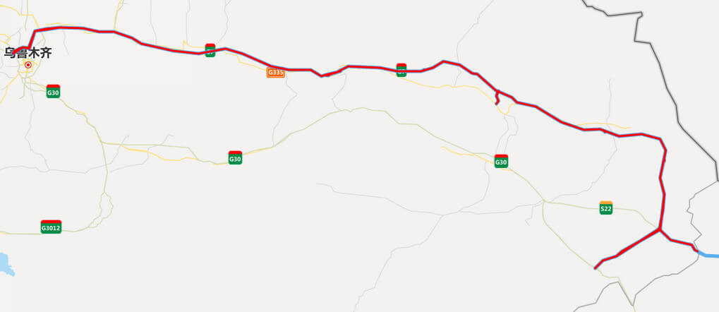 京新高速公路地圖-新疆段