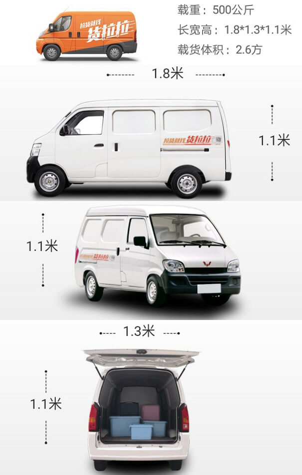 車拉貨小麵包車實物圖